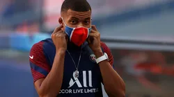 Kylian Mbappé durante un encuentro con PSG.
