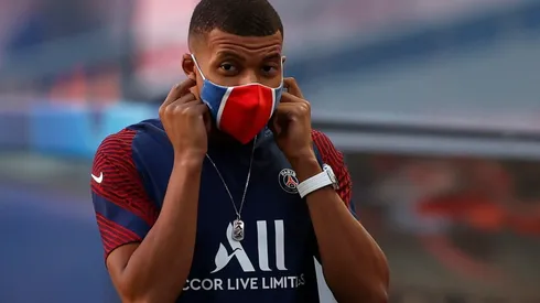 Kylian Mbappé durante un encuentro con PSG.