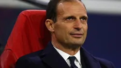 Massimiliano Allegri durante un encuentro con Juventus.