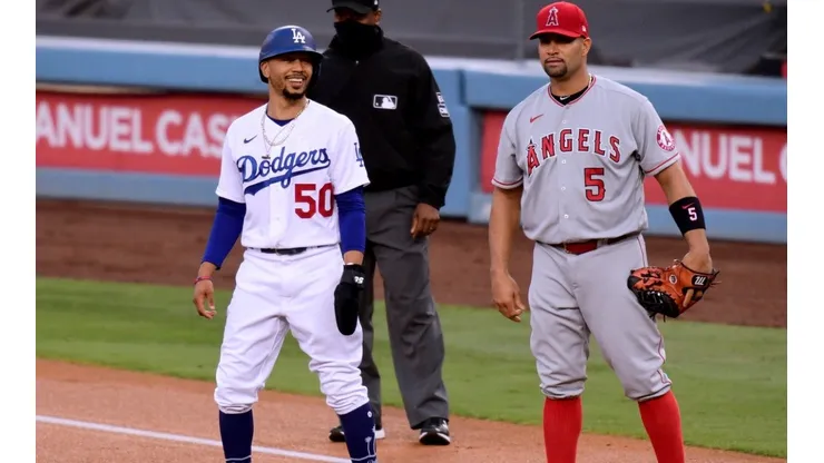 Mookie Betts y Albert Pujols