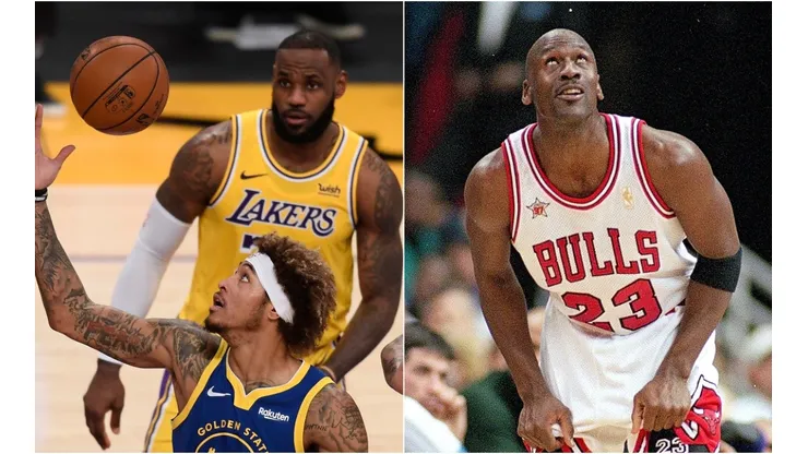 Kelly Oubre Jr., LeBron James y Michael Jordan