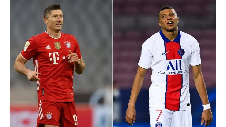 Robert Lewandowski y Kylian Mbappé.