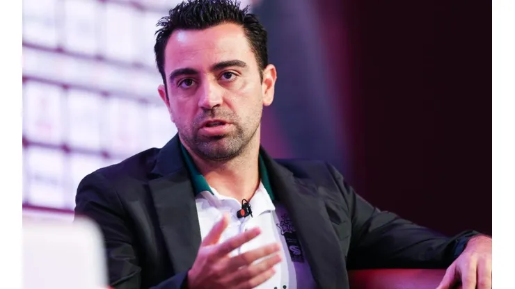 Xavi Hernández durante un evento.