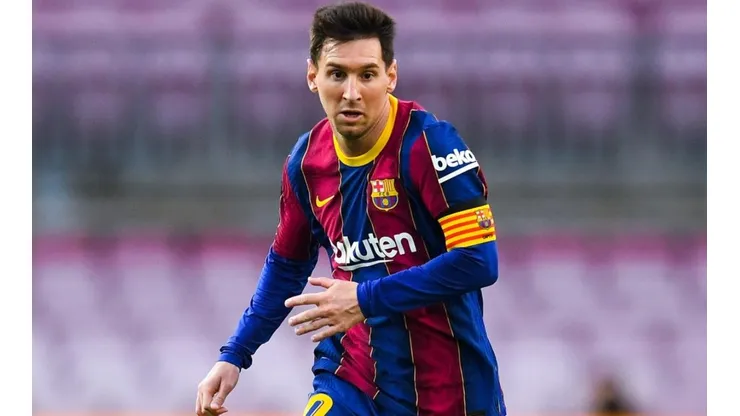 Leo Messi durante un encuentro con Barcelona.