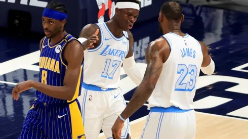 Justin Holiday, Dennis Schröder y LeBron James