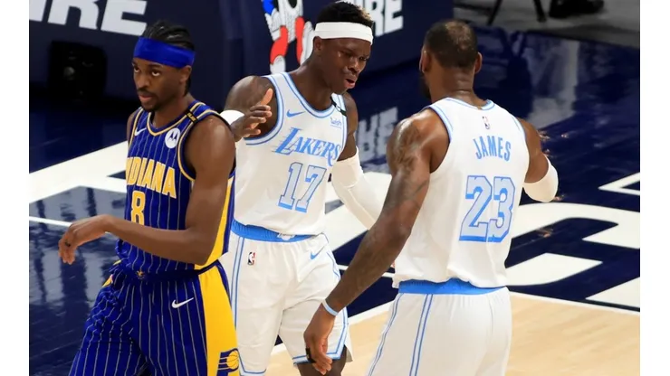 Justin Holiday, Dennis Schröder y LeBron James