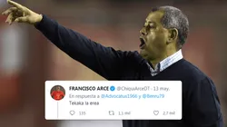 Chiqui Arce le respondió a un hincha que lo criticó por Twitter
