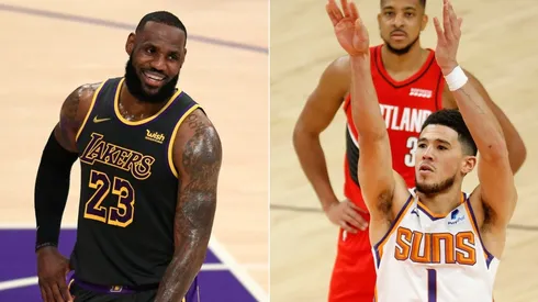 LeBron James y Devin Booker