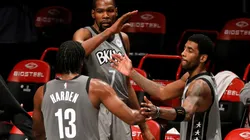 James Harden, Kevin Durant y Kyrie Irving