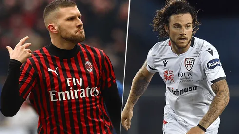 Milan sin Ibrahimovic y con Ante Rebić vs. Cagliari con Nández. (Foto: Getty Images)