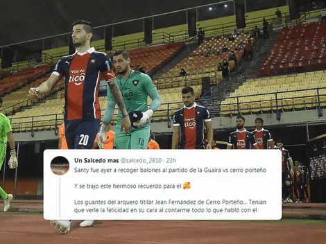 El gesto viral del arquero de Cerro Porteño: "Le cambió la vida a mi hijo"