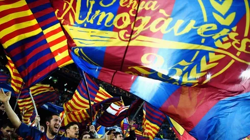 Hinchada del Fútbol Club Barcelona.