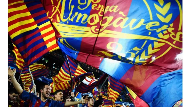 Hinchada del Fútbol Club Barcelona.