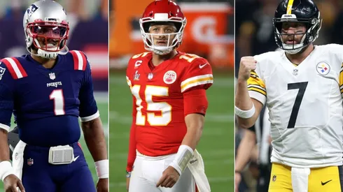Cam Newton, Patrick Mahomes y Ben Roethlisberger
