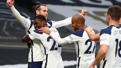 Jugadores del Tottenham en un encuentro de la Premier.