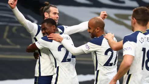 Jugadores del Tottenham en un encuentro de la Premier.