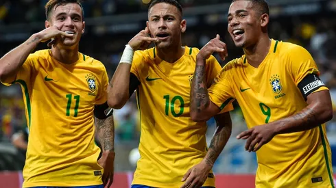 Philipe Coutinho, Neymar Jr. y Gabriel Jesus (Foto: Getty Images)
