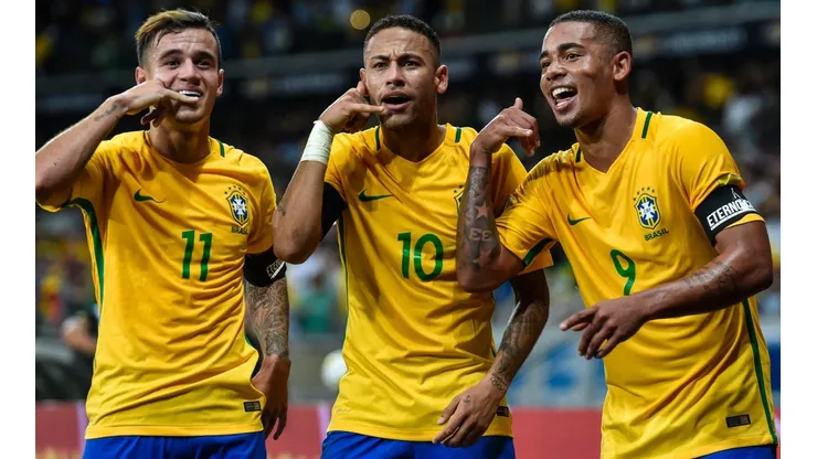 Philipe Coutinho, Neymar Jr. y Gabriel Jesus (Foto: Getty Images)