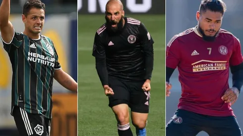 Chicharito, Higuaín y Martínez (Fotos: Getty | Getty | @ATLUTD)