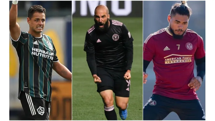 Chicharito, Higuaín y Martínez (Fotos: Getty | Getty | @ATLUTD)