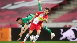 Brenden Aaronson en RB Salzburg ante Rapid Viena