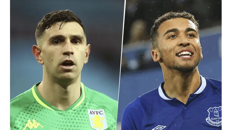 Emiliano Martínez y Calvert-Lewin (Foto: Getty Images)
