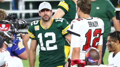 Aaron Rodgers y Tom Brady
