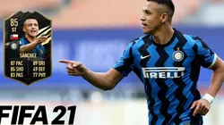 Alexis Sánchez recibe una nueva carta para el Ultimate Team del FIFA 21 en el TOTW 33
