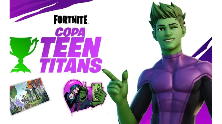 Fortnite presenta la Copa Teen Titans con recompensas de Beast Boy y Raven