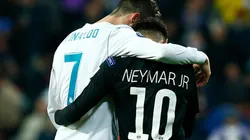 Cristiano Ronaldo y Neymar durante un encuentro entre Real Madrid y PSG.
