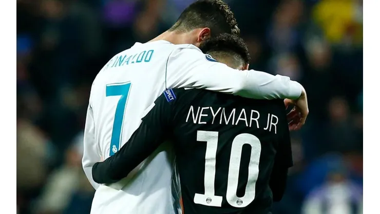 Cristiano Ronaldo y Neymar durante un encuentro entre Real Madrid y PSG.
