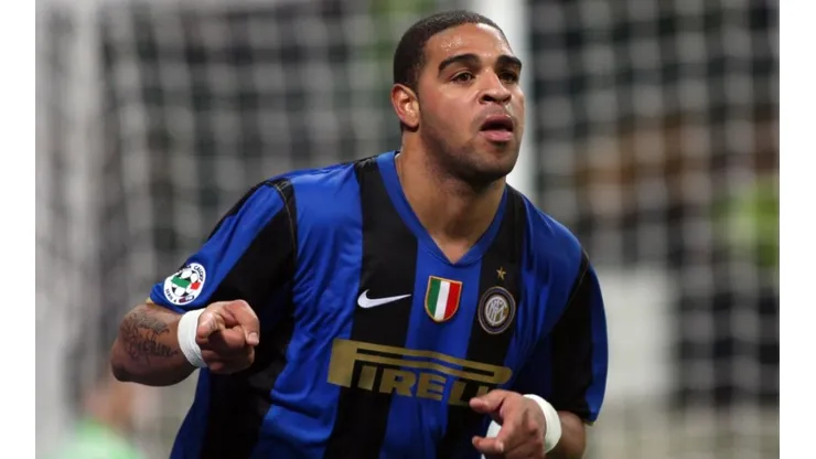 Adriano Leite durante un encuentro con Inter de Milan.