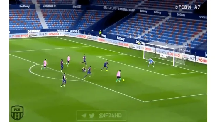 Video: Dembélé tuvo una chance clara con Barcelona ¡y fue gol!