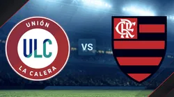 Unión La Calera vs. Flamengo por la Copa Libertadores.