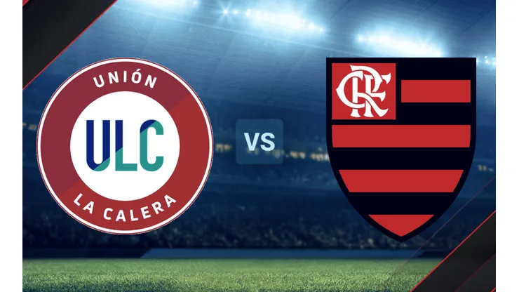 Unión La Calera vs. Flamengo por la Copa Libertadores.