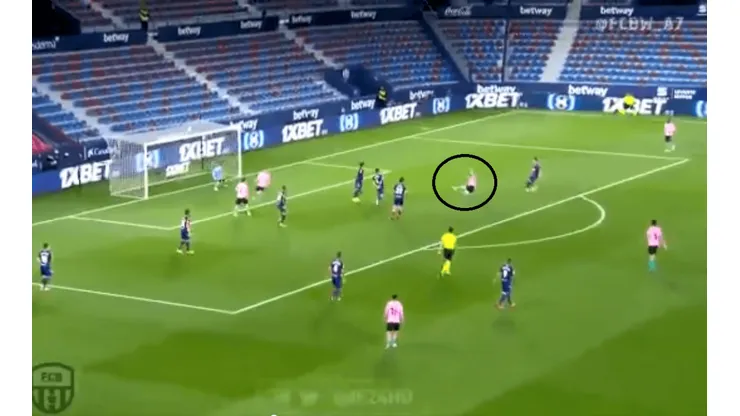 El golazo de Lionel Messi.