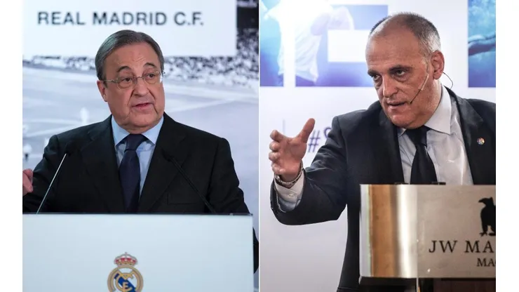 Florentino Pérez y Javier Tebas, presidentes de Real Madrid y LaLiga.