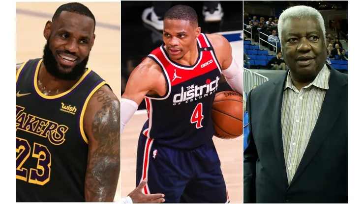LeBron James, Russell Westbrook y Oscar Robertson (Foto: Getty)