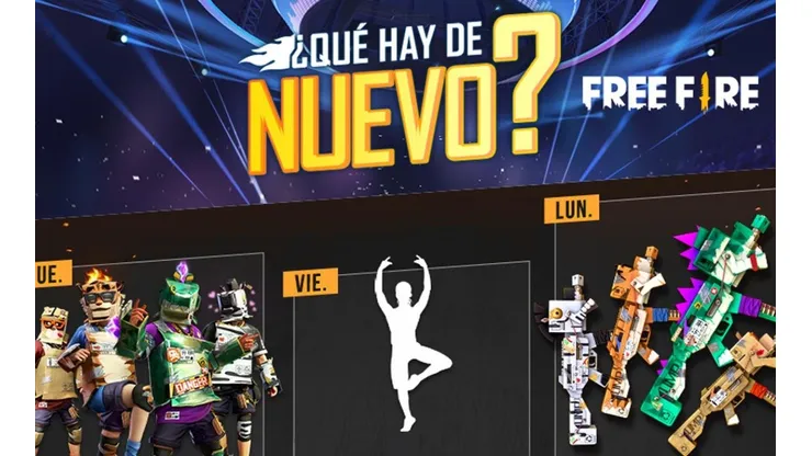 Nueva incubadora y muchos descuentos en la Agenda Semanal de Free Fire