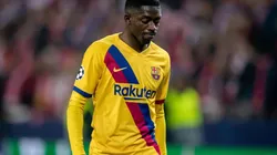 Ousmane Dembelé durante un encuentro con Barcelona.