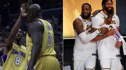 Kobe Bryant, Shaquille O'Neal, LeBron James y Anthony Davis