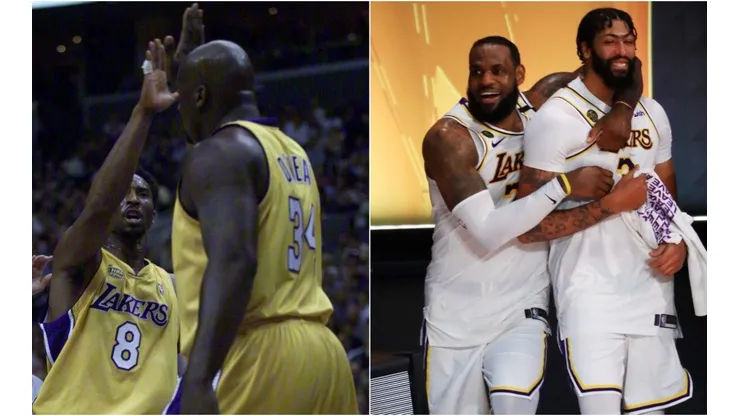 Kobe Bryant, Shaquille O'Neal, LeBron James y Anthony Davis