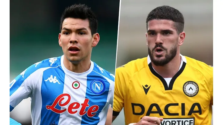 Hirving Lozano y Rodrigo de Paul (Fotos: Getty Images)