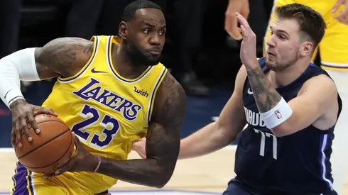 LeBron James y Luka Doncic