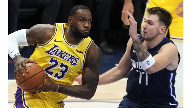 LeBron James y Luka Doncic
