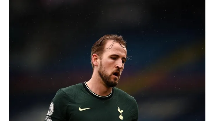 Harry Kane durante un encuentro con Tottenham.