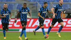 Arturo Vidal, Ashley Young, Achraf Hakimi y Milan Skriniar