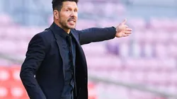 Diego Simeone durante un encuentro del Atlético Madrid.