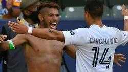 Jonathan Dos Santos y Javier Chicharito Hernández