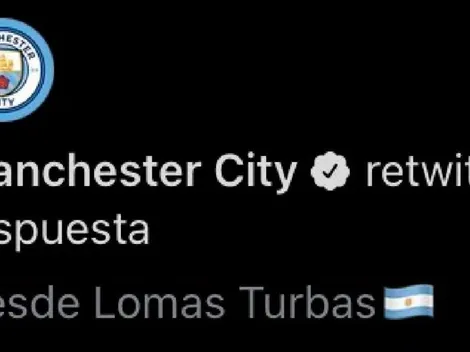 Un argentino troleó a la cuenta del Manchester City: "Saludos desde Lomas..."